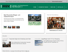 Tablet Screenshot of hgv-badwurzach.de